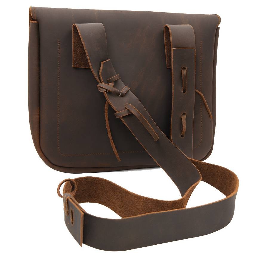 Muzzle-Loaders™ Leather Possibles Bag - Leather Muzzleloaders Shooting Bag -