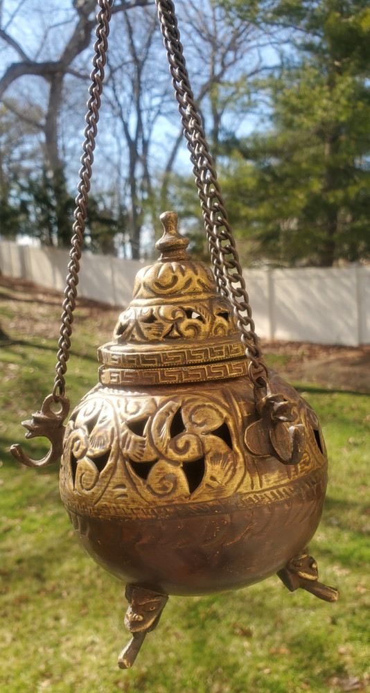 Hanging Incense Burner - Antique