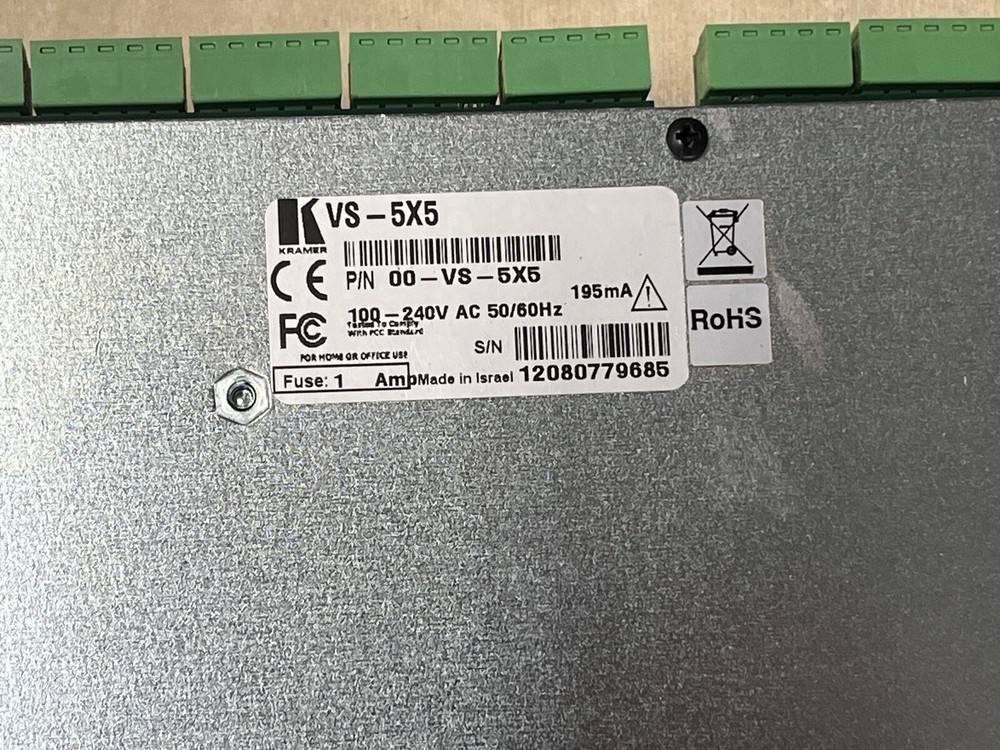 Kramer VS-5x5 Audio Matrix Switcher - 3 Bundle Power Tested