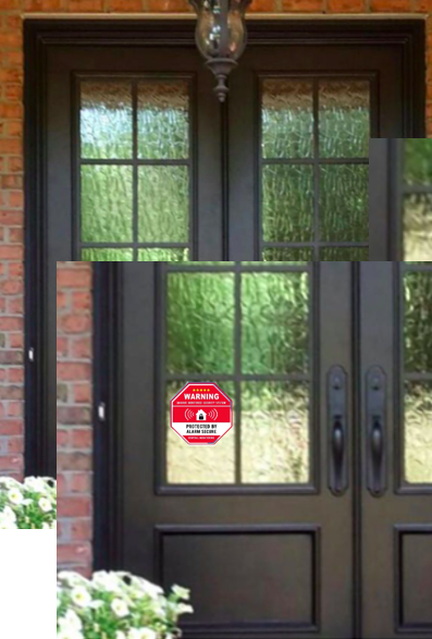 Home Security Decal Sticker Camera Door Window Decal