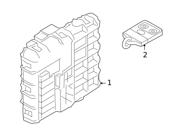 Genuine Ford Keyless Entry Transmitter 8L3Z15K601B