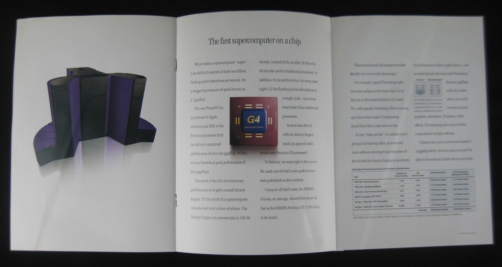 Vintage 1999 Apple Computer Power Mac G4 Brochure Advertisement