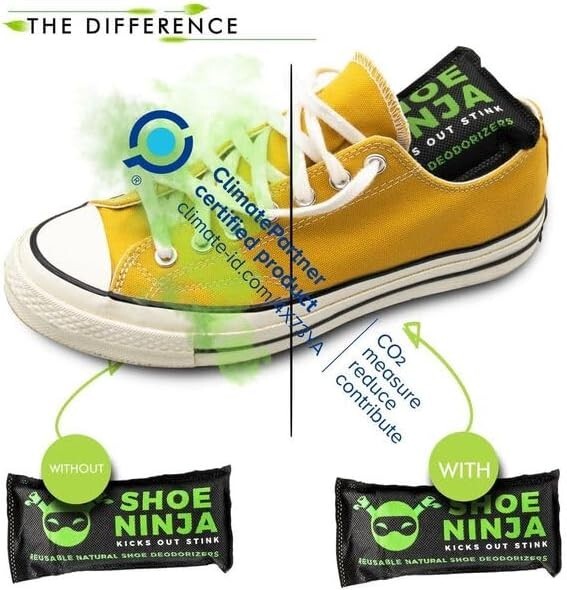 Unscented Shoe Deodorizer Pods with Activated Charcoal - 8 Pack for Freshness