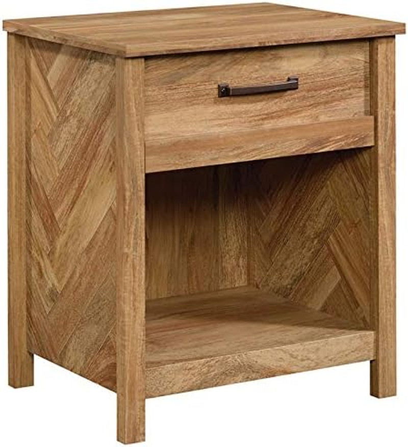 River Ranch Full-Queen Headboard & Cannery Bridge Nightstand Set, Mango Finish
