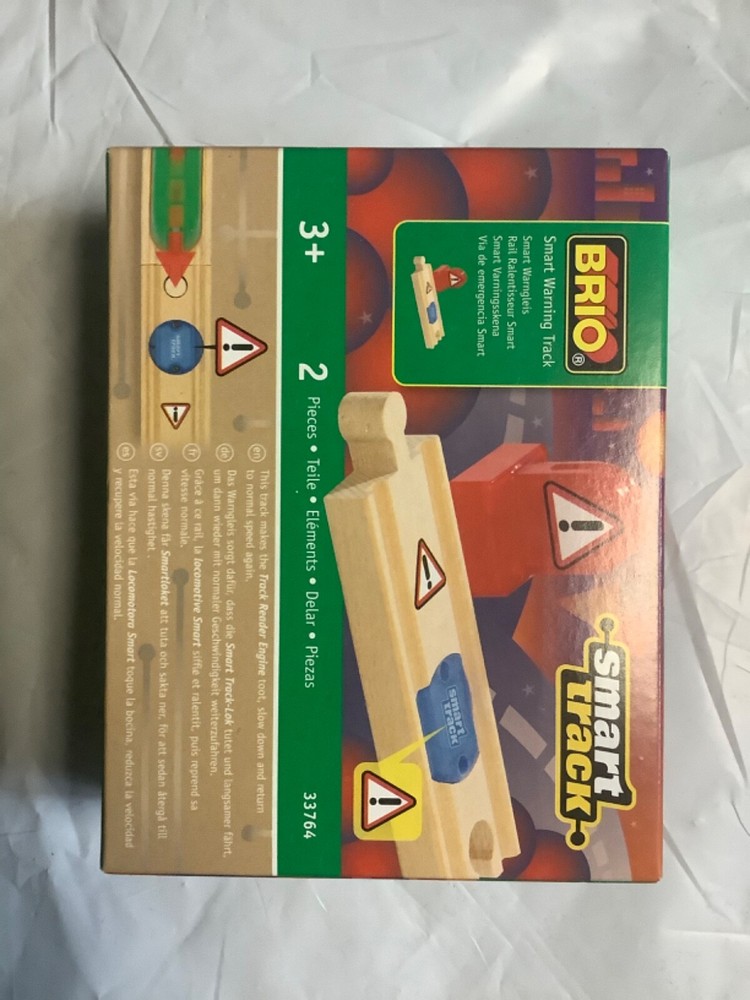 2*Brio 33764 Wooden Railway System Interactive Smart Track Warning Tracks