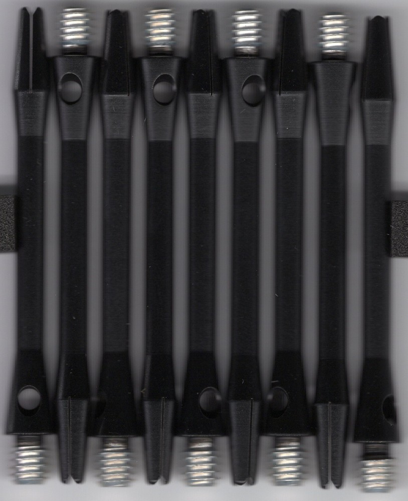 2in. 2ba Matte Black Keramic Dart Shafts: 3 per order