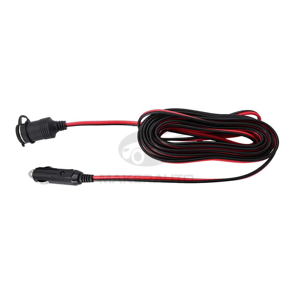 24 FT Car Cigarette Lighter Socket Extension Cord Cable Heavey Duty Adapter 12V