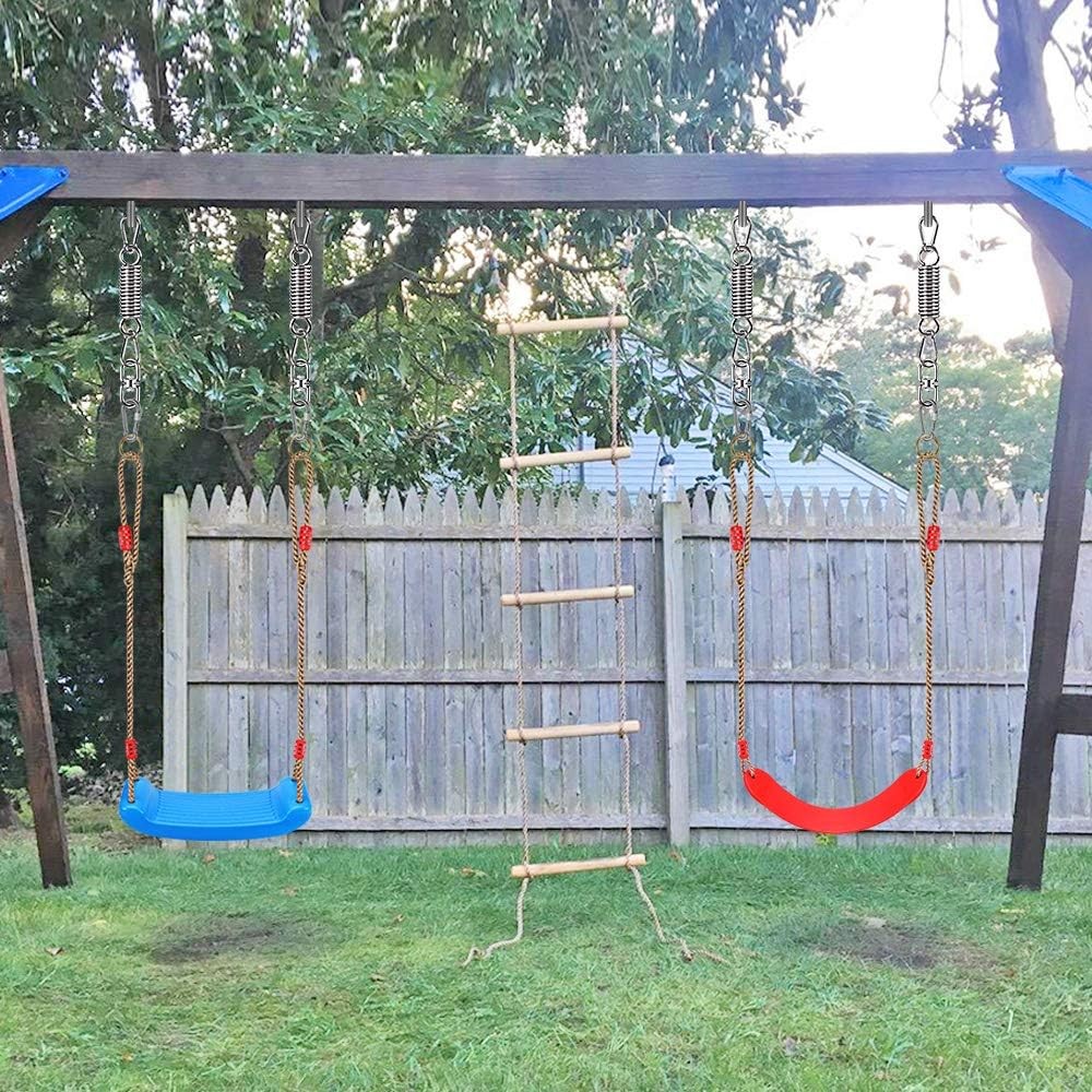 Hammock Chair Hanging Kit Swing Spring Hardware, Heavy Duty 1 Pack, Silver