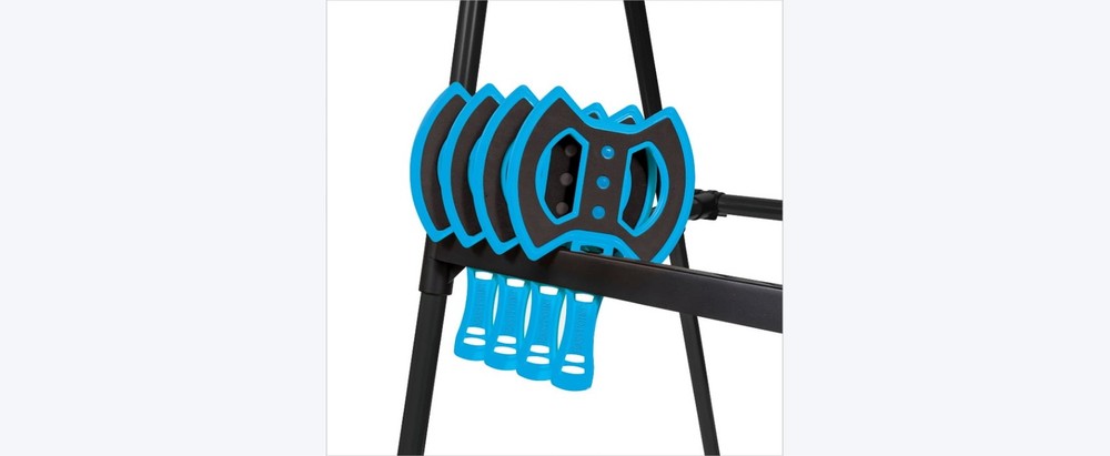 Axe Throwing Target Game 5Ft Tall Sturdy Steel Frame Includes 8 Throwing Axes