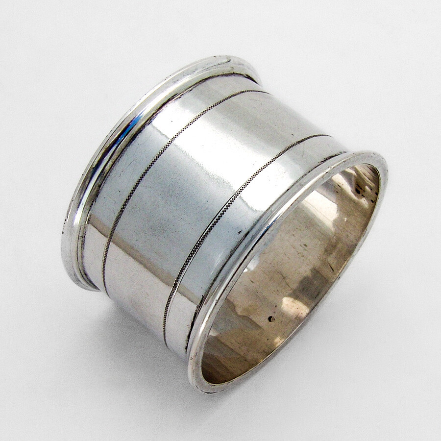 Dutch Large Napkin Ring 833 Standard Silver