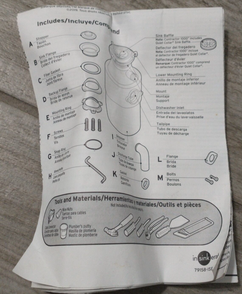 Badger Insinkerator Sink Flange Set