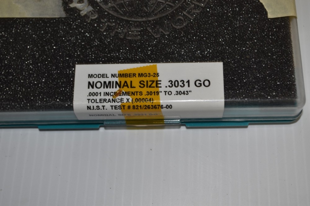 MEYER MODEL MG3-25 NOMINAL PIN GAGES (SML69)