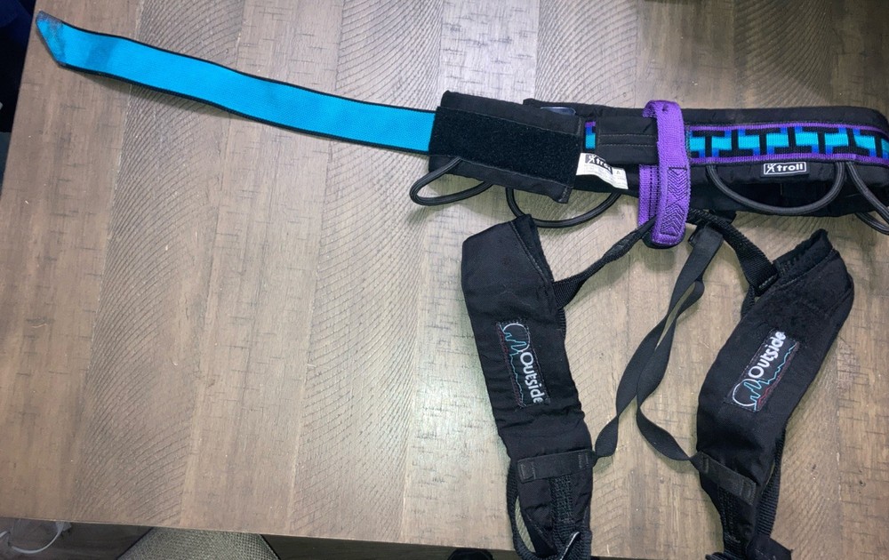 Vintage Troll Free fall Outside climbing harness