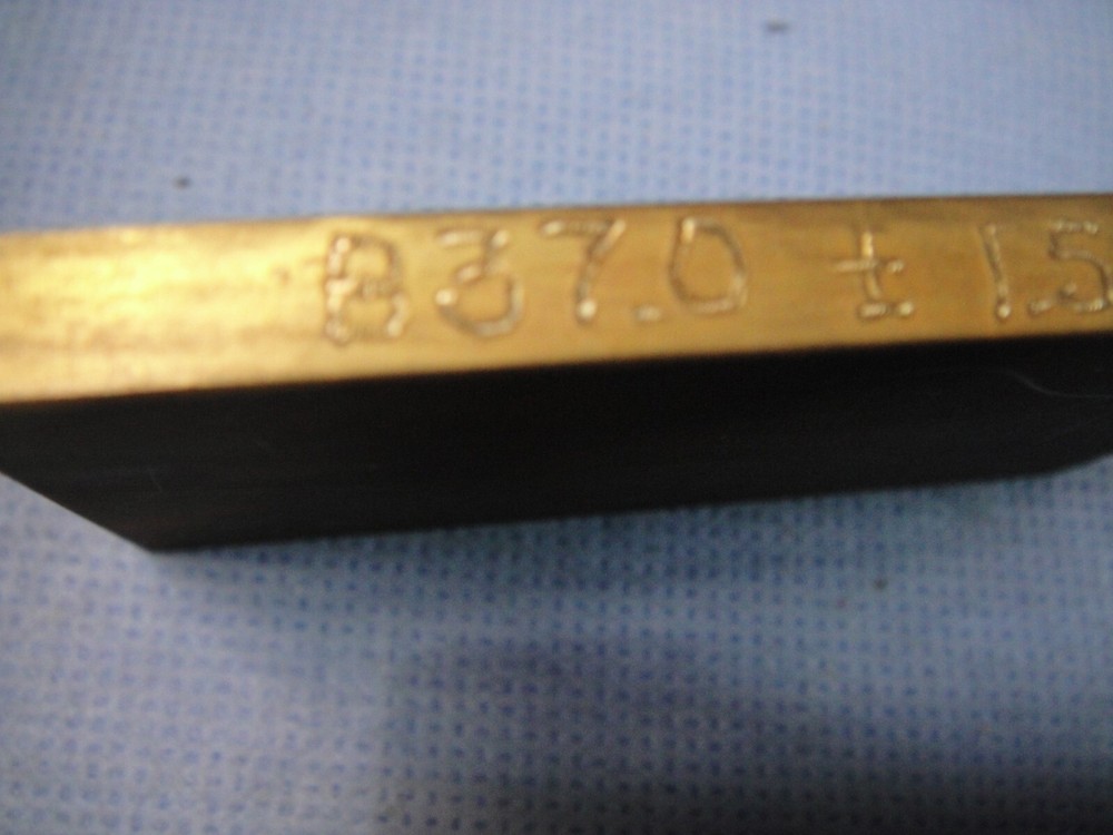 Wilson Rockwell Hardness Test Block B37.0