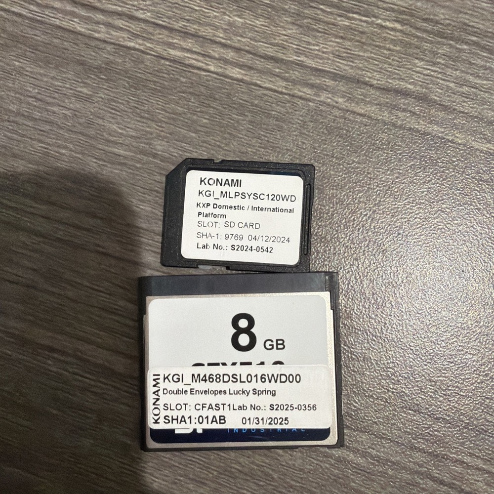 Konami slot software double envelopes lucky spring cfast & platform sd