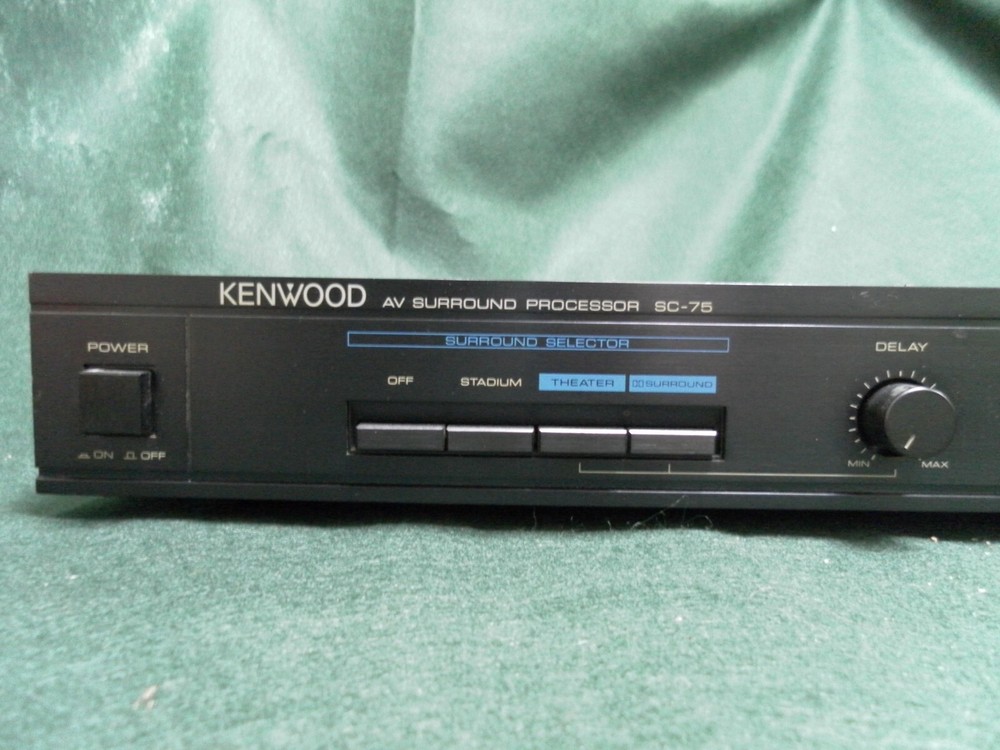 Kenwood SC-75 AV Surround Processor Dolby rear speaker amplifier