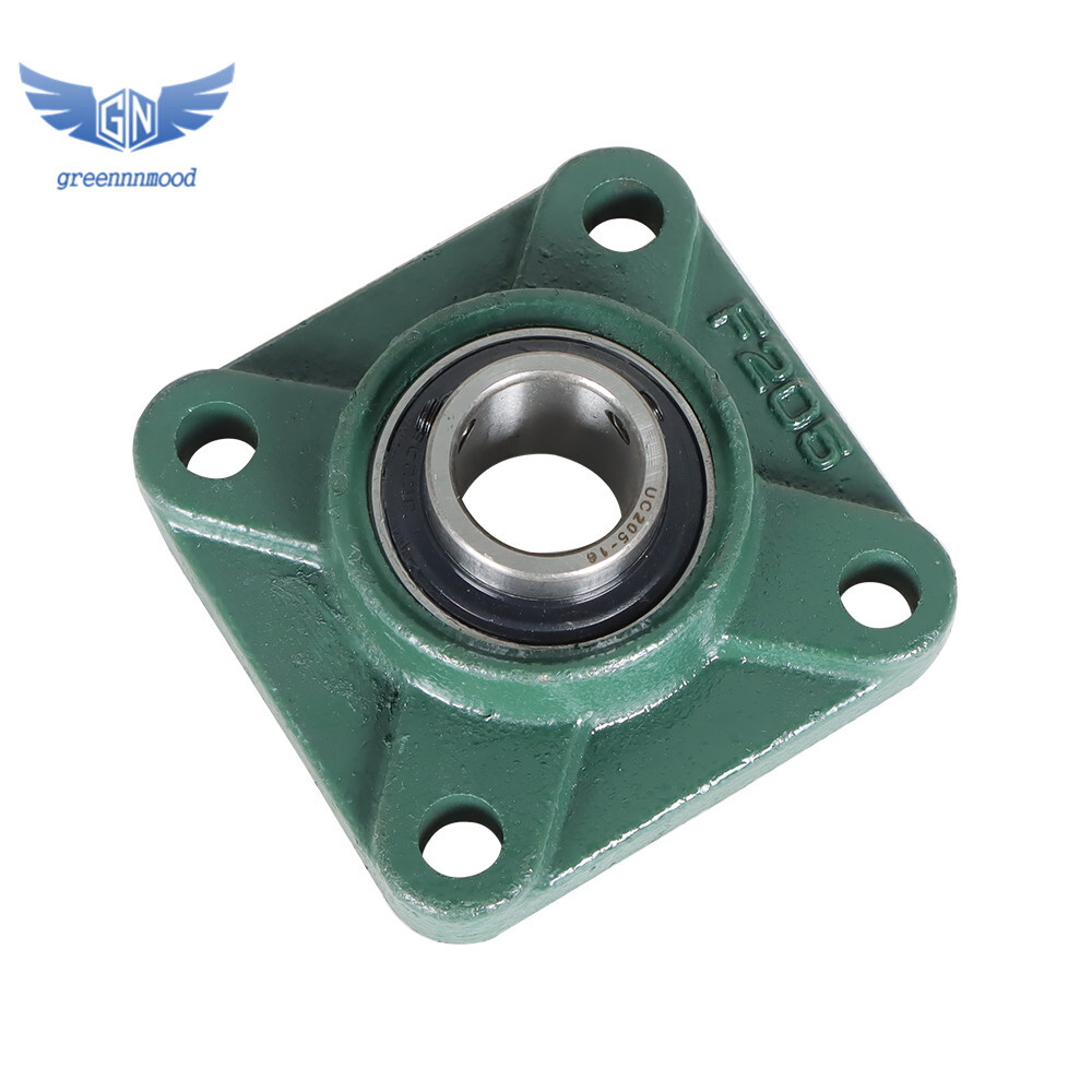 10 Pack UCF205-16 Pillow Block Flange Bearing 1" Bore 4 Bolt Solid Base US