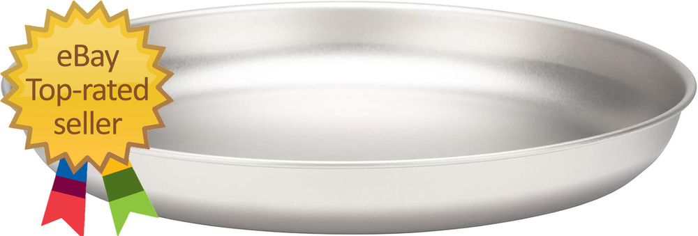 Titanium Trek Plate Durable Lightweight Outdoor Kitchen Essential Stackable