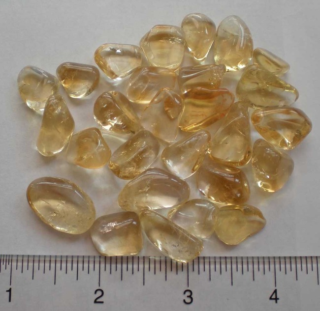 Citrine - 2 Ounces Tumbled Stones rt498f