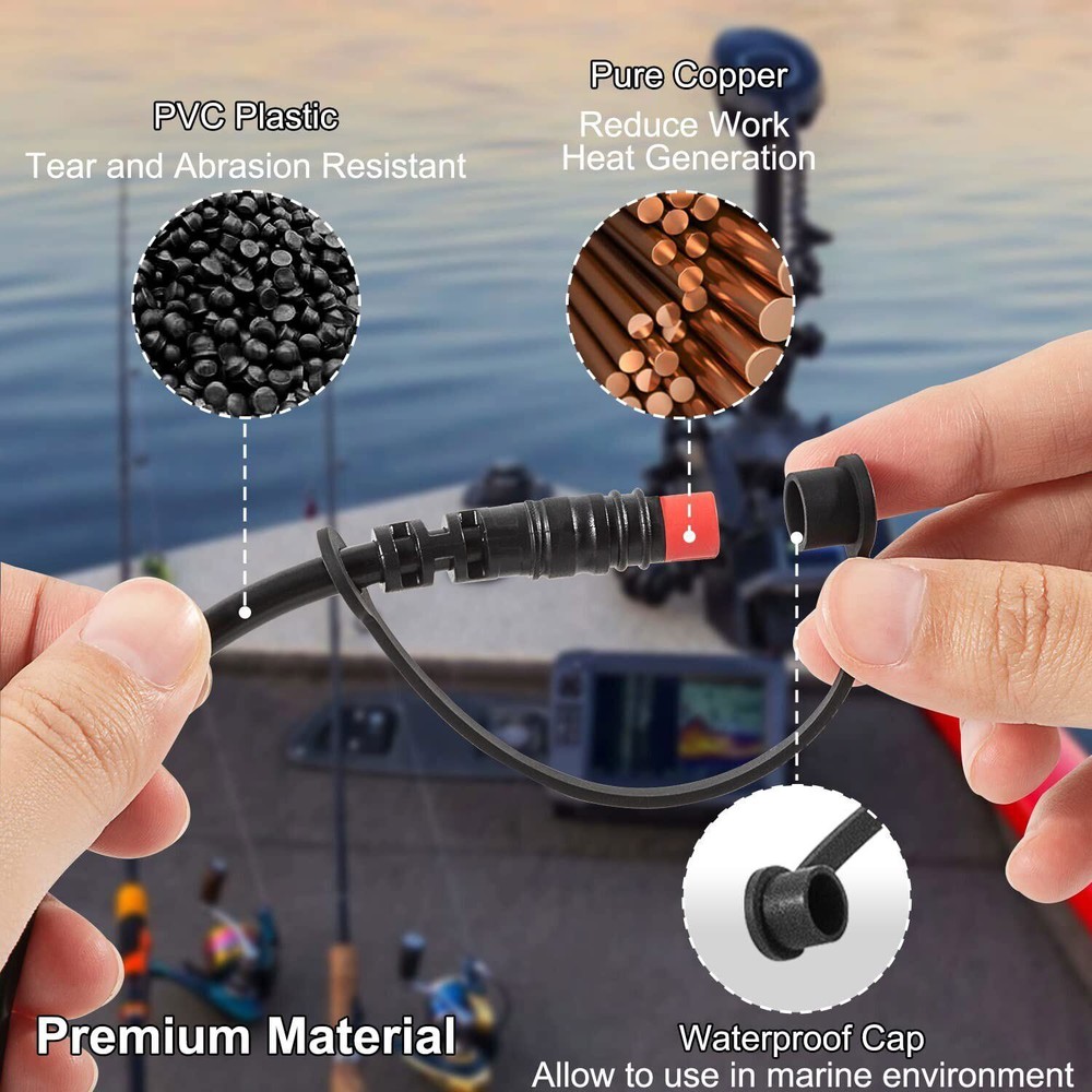 Replace 010-12199-04 Power/Data Cable 4-Pin for Garmin Striker Echo,Striker Plus