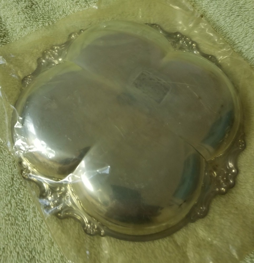 International Silver Co. SILVER PLATED CANDY DISH 7 1/4"x 3/4" New