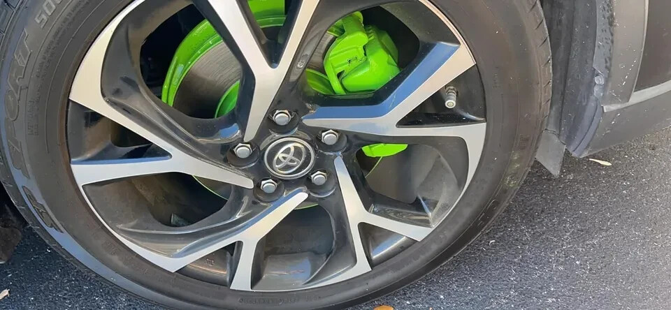 Lime Green Coating Spray Can Brake Caliper Engine Custom Ceramic Paint High Temp