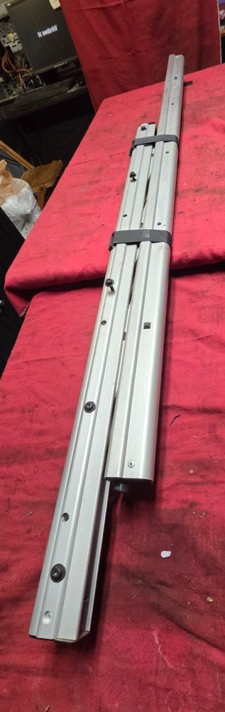 VOLVO FOLDING UPPER BUNK LADDER, BLK RUBBER , 8078803, MISSING BLK TREAD,
