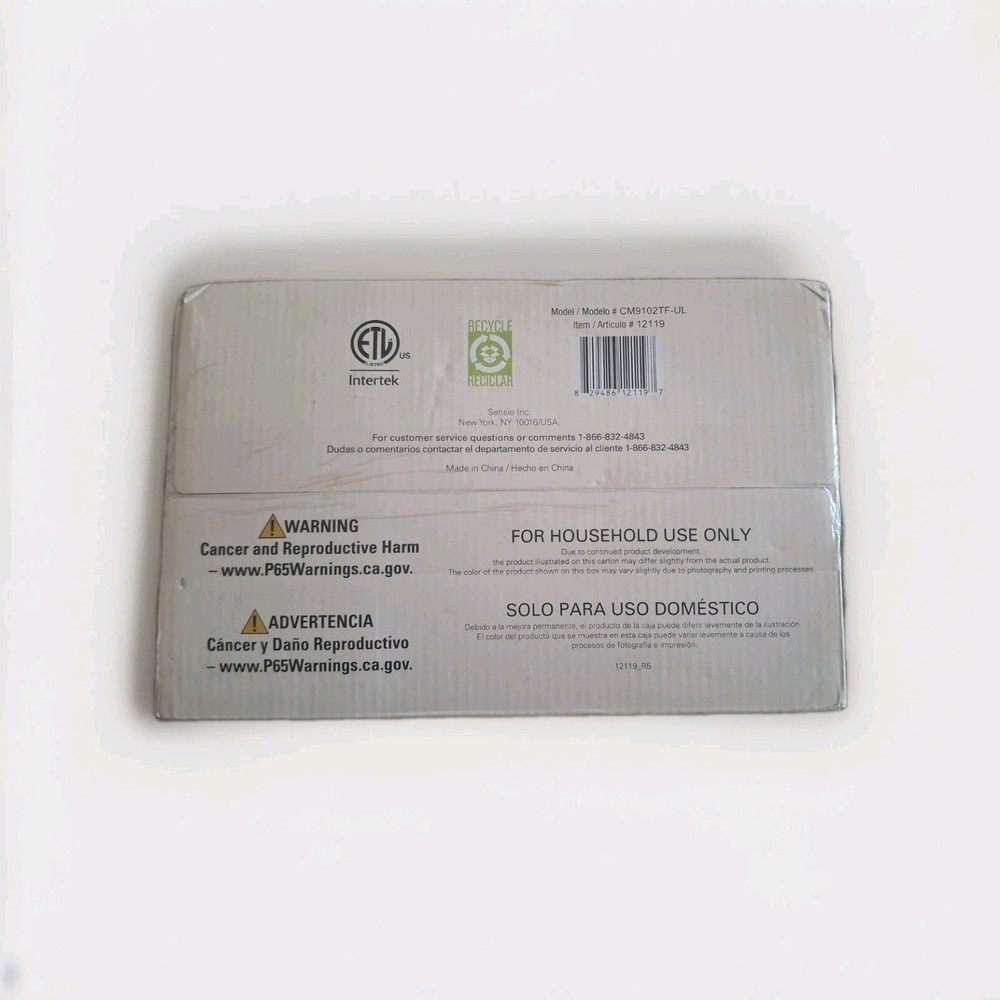 KitchenSmith by Bella 12 Cup Programmable Coffee Maker Black Auto Drip NEW