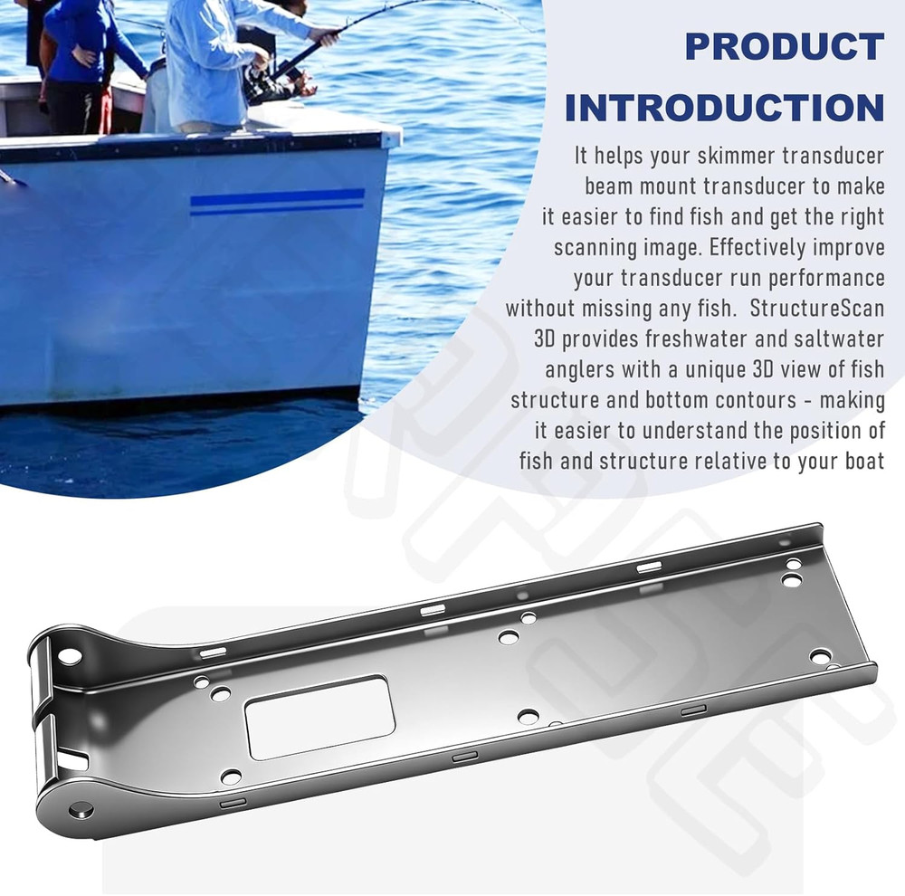 Transom Transducer Mount Bracket for Structurescan 3D/HD & Totalscan Transducers