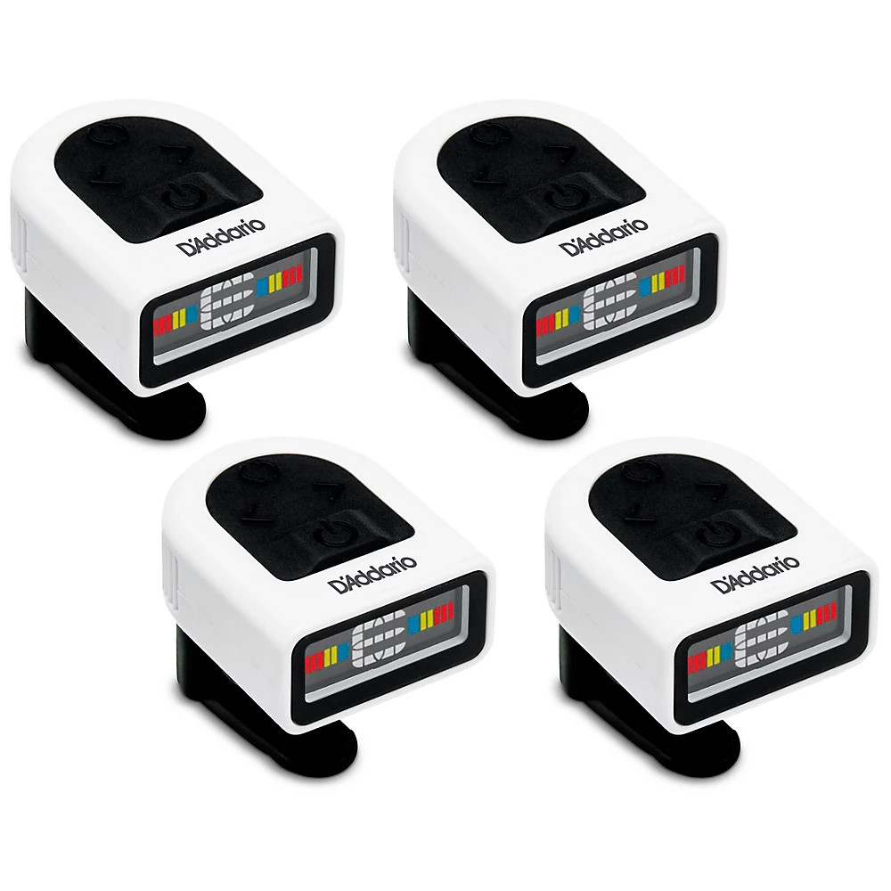 D'Addario NS Micro Headstock White Tuner 4 Pack