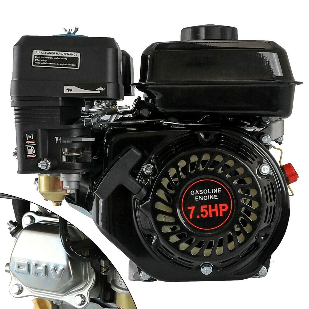 4-Stroke Go Kart Engine 7.5HP 210CC Gas Engine OHV Pull Start Air Cooled