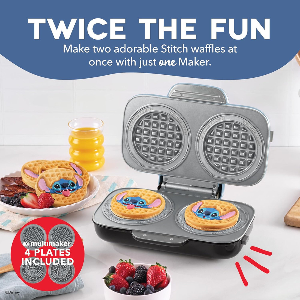 Disney | Multimaker® Double Mini Maker System - Convenient Electric Waffle Make