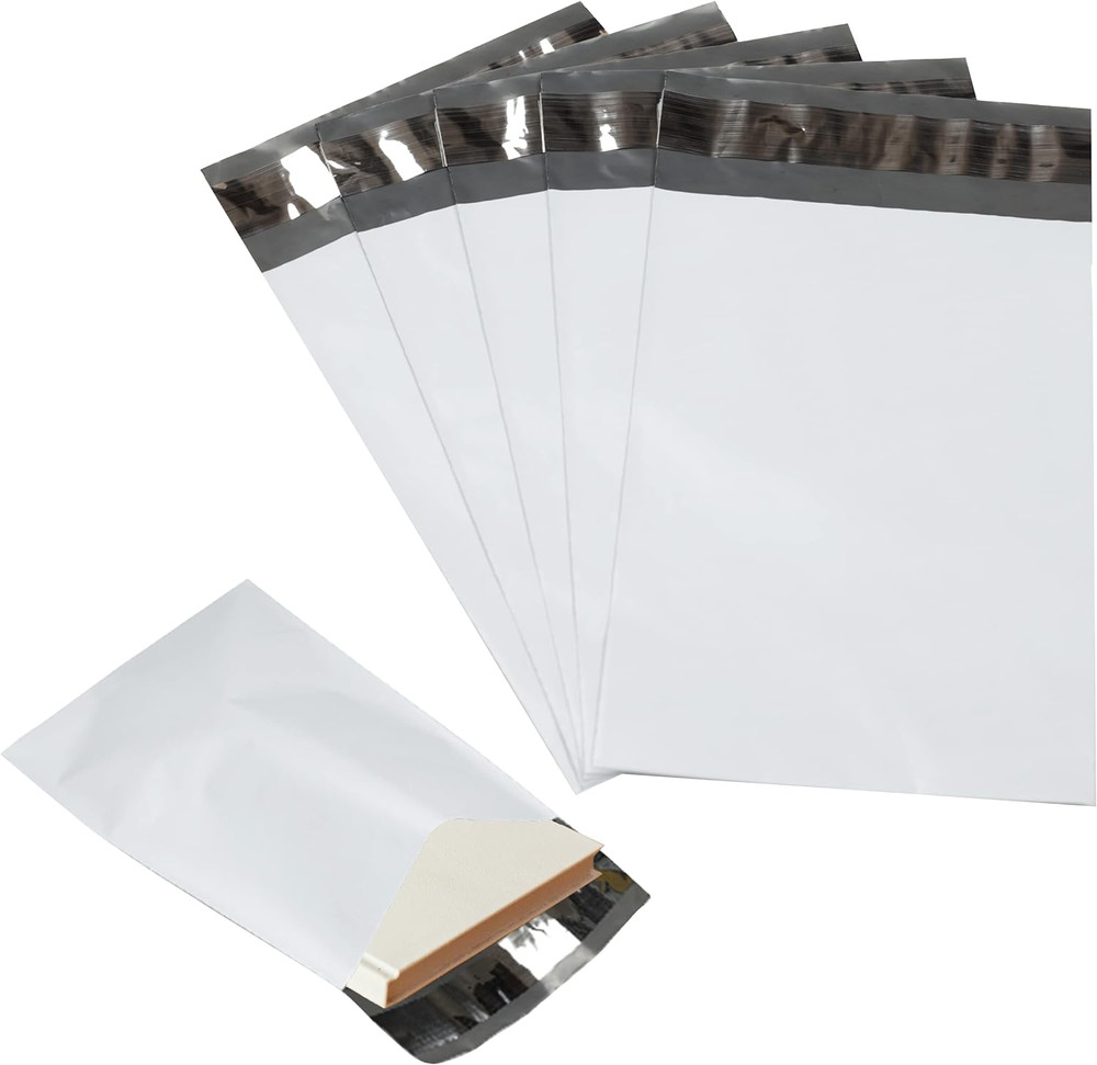 1000 Pack White Poly Mailers - 10X13 Safe Shipping Bags - E-Commerce Self Seali
