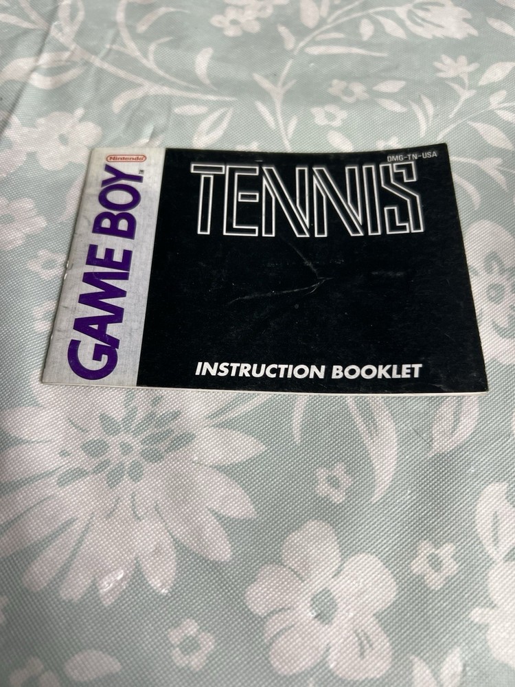 Nintendo Gameboy Instruction Manual Only Tennis