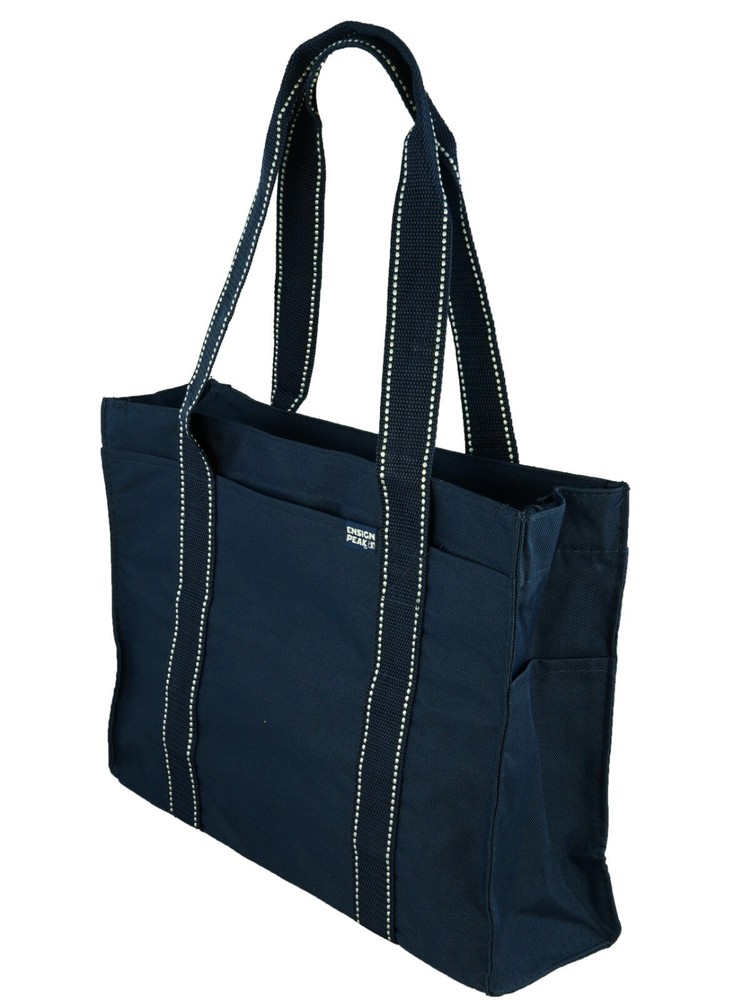 Ensign Peak Poly Zipper Shoulder Tote Bag