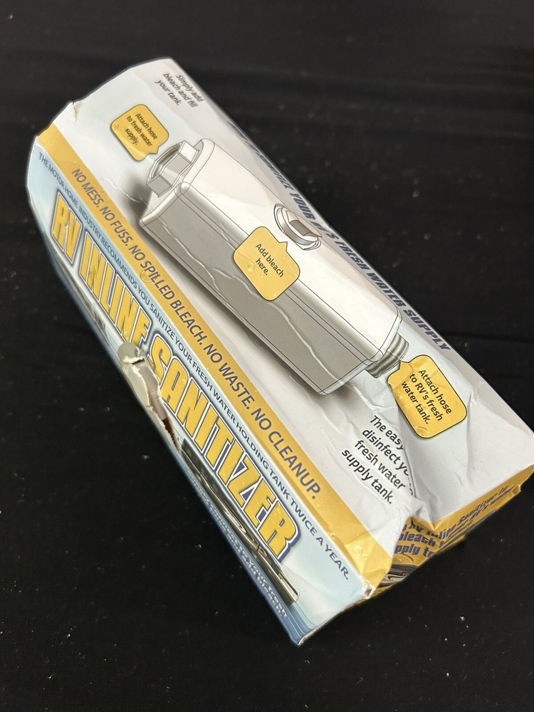RV Inline Sanitizer Defective Package - Helper to disinfect RV Fresh Water Tank