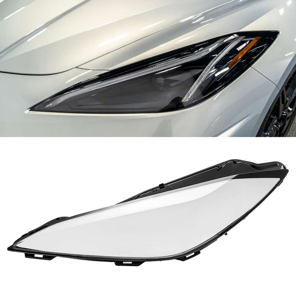 Driver Side Headlight Cover for 2020-2025 Corvette C8 Clear