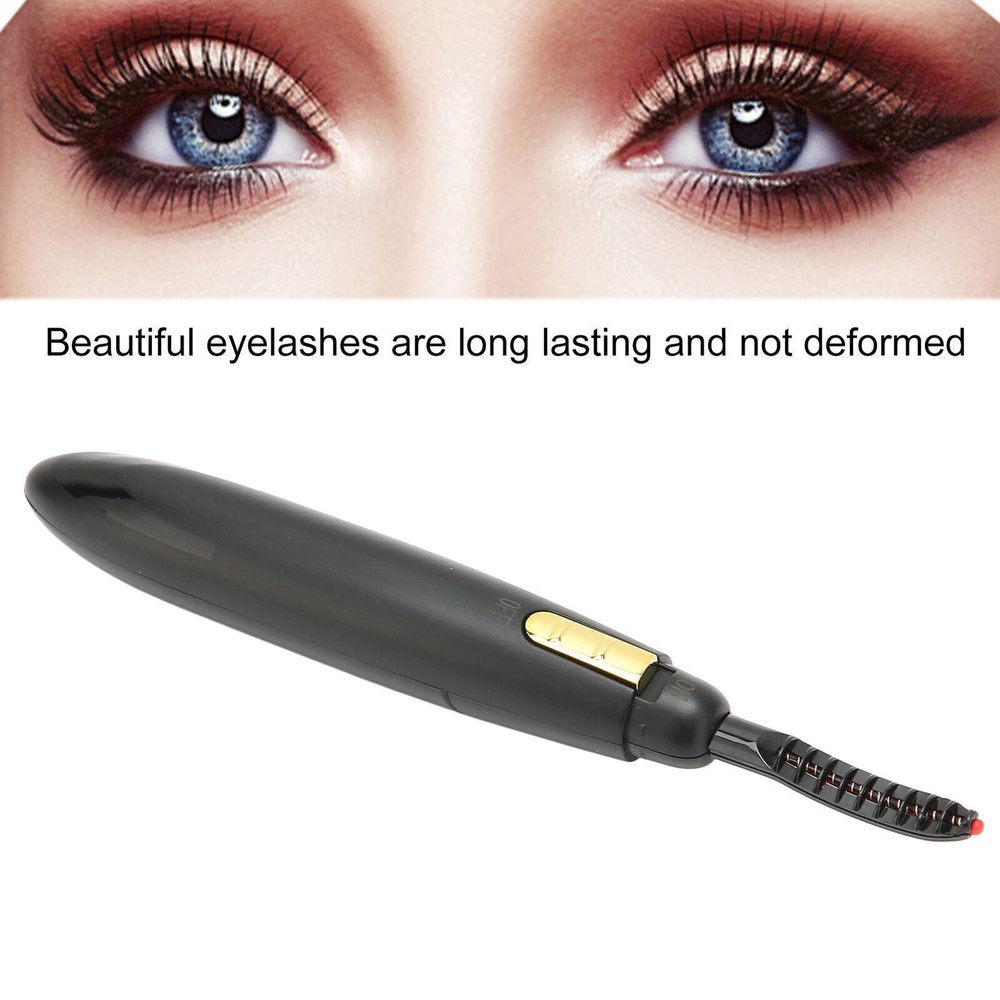 Heated Eyelash Curler Quick Heating Long Lasting Battery Powered Electric Eye