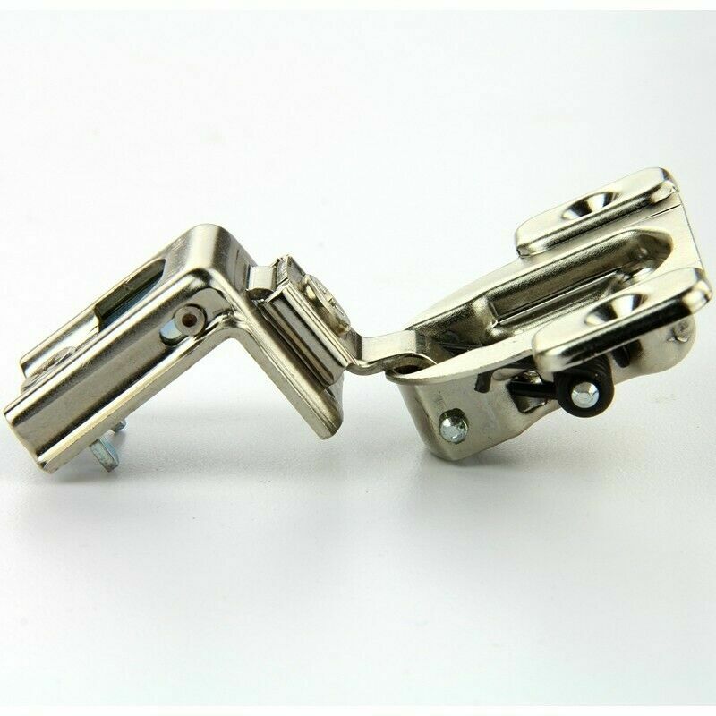 Blum 38C355C.20 Nickel Compact 1-1/4" Overlay Press-In Edge Mount Hinge (4-Pack)