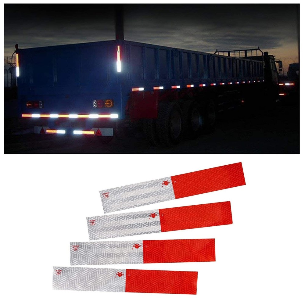 SICILAMIU Reflective Tape, 2" × 12" × 20 Pack × × 20 Pack, Red