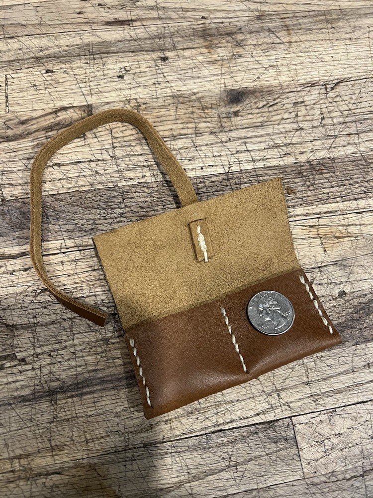 Leather Flint Wallet Muzzleloader Black Powder