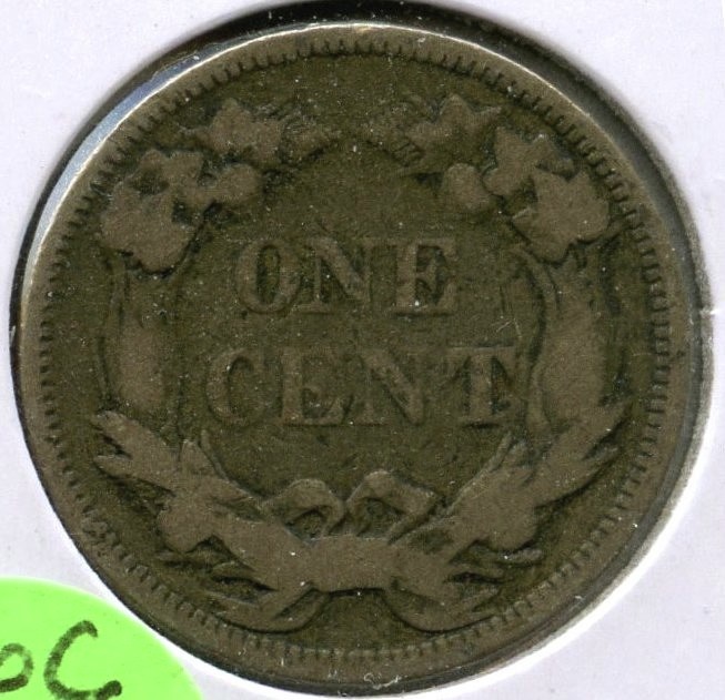 1858 Flying Eagle Cent Penny - Small Letters - Q325