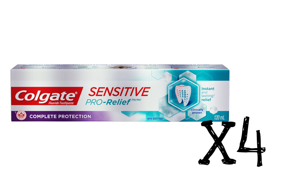 Colgate Sensitive Pro-Relief Enamel Repair Complete Protection120mlx4 Toothpaste