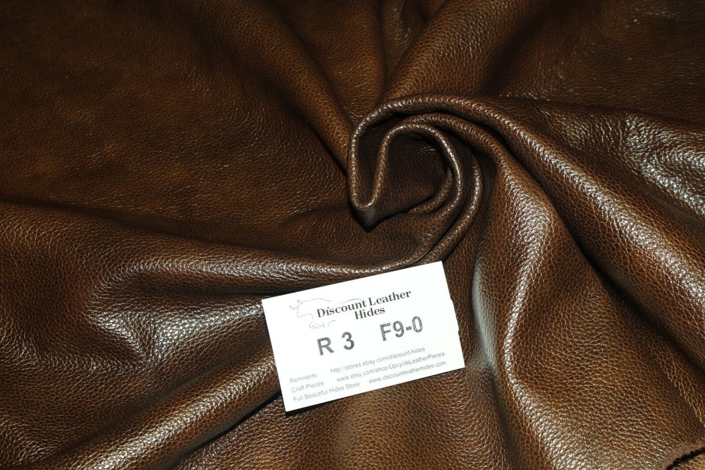 A BEAUTIFUL ELEGANT BROWN! cowhide remnants AB 22
