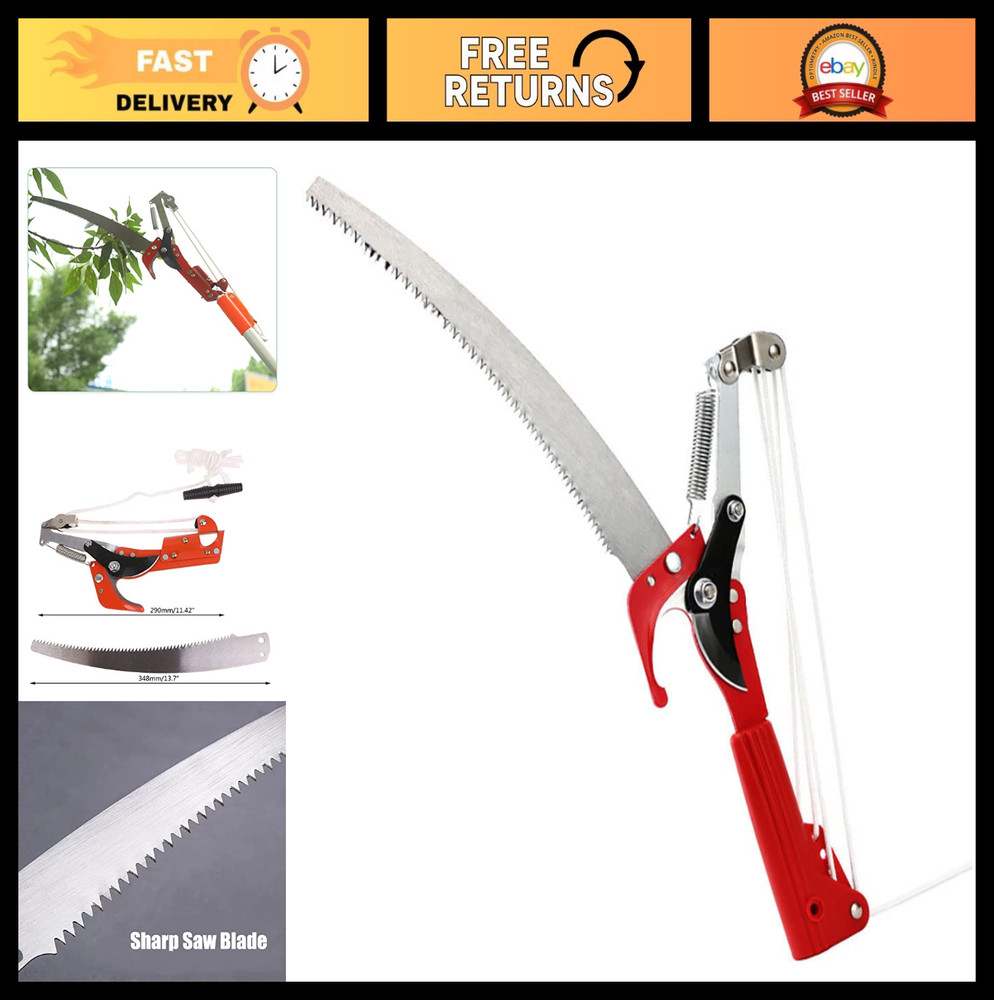 Extendable Pole Saw Trimmer Head - Adjustable Branch Pruner for Tree Pruning