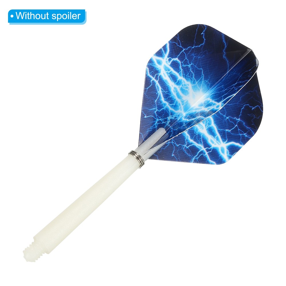 45mm Plastic Dart Shafts, 30 Pack Medium 2BA Thread Dart Stems, White