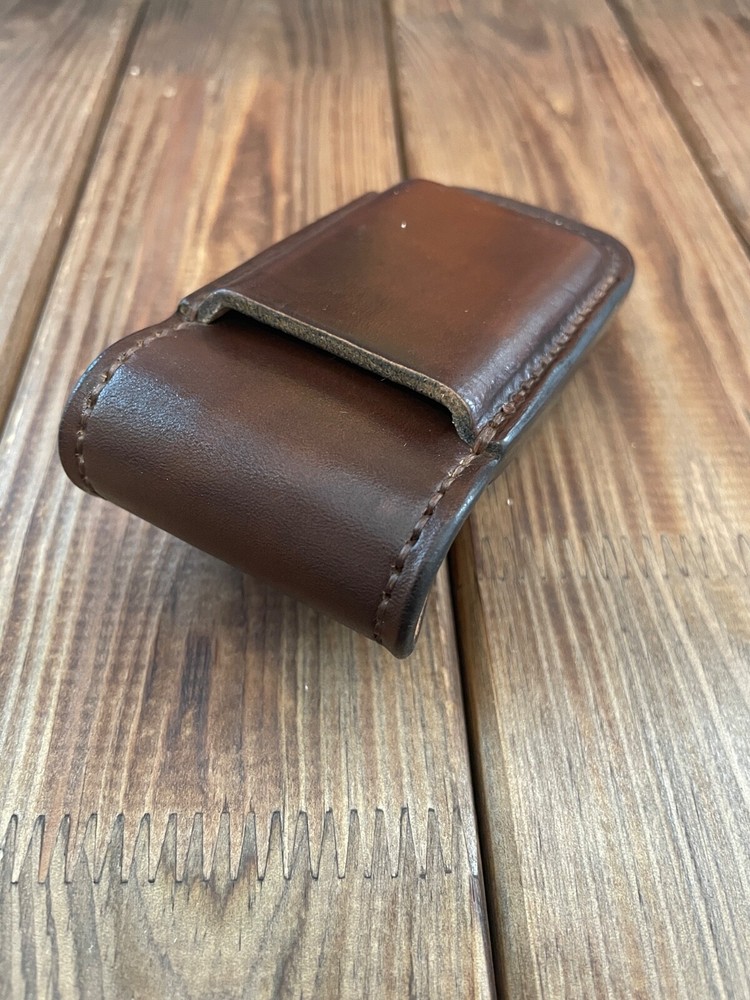 Brown Leather Sheath , horizontal holster for Leatherman Wave