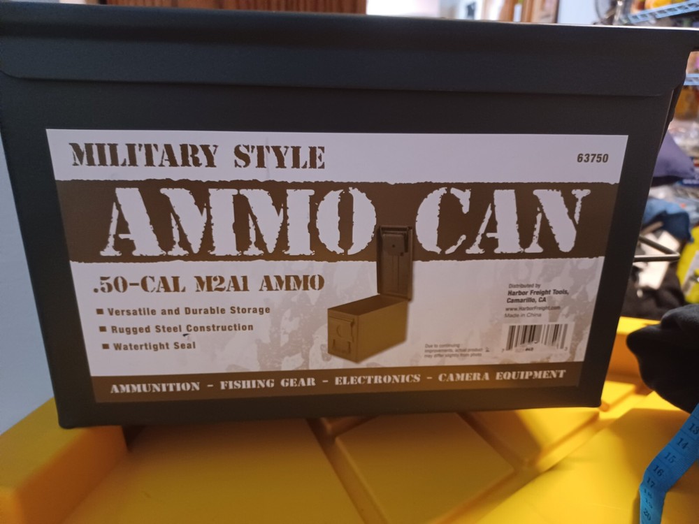 Military Style Ammo Can Green by Harbor Freight