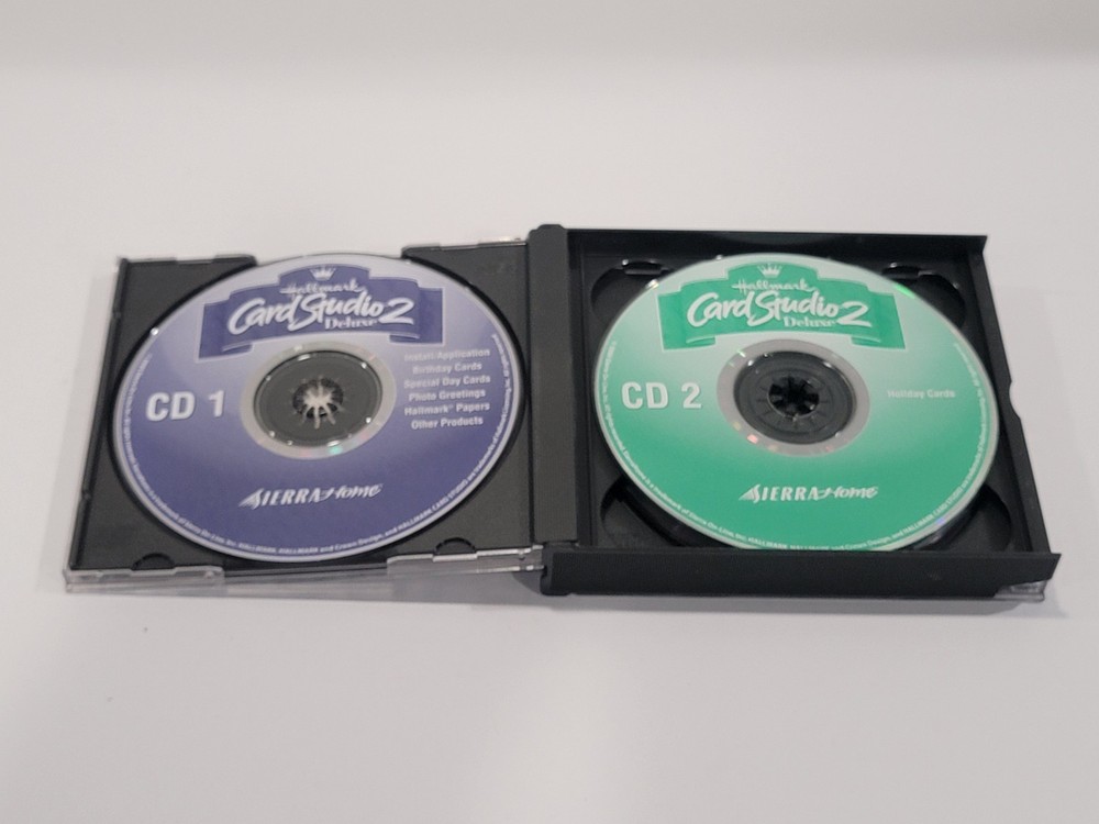 Hallmark Card Studio Deluxe 2 PC CD-ROM - 4 CD Set Sierra Home Computer Software