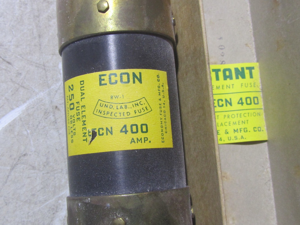 NEW Econ Dual-Element Fuse 400A, 250V, ECN 400